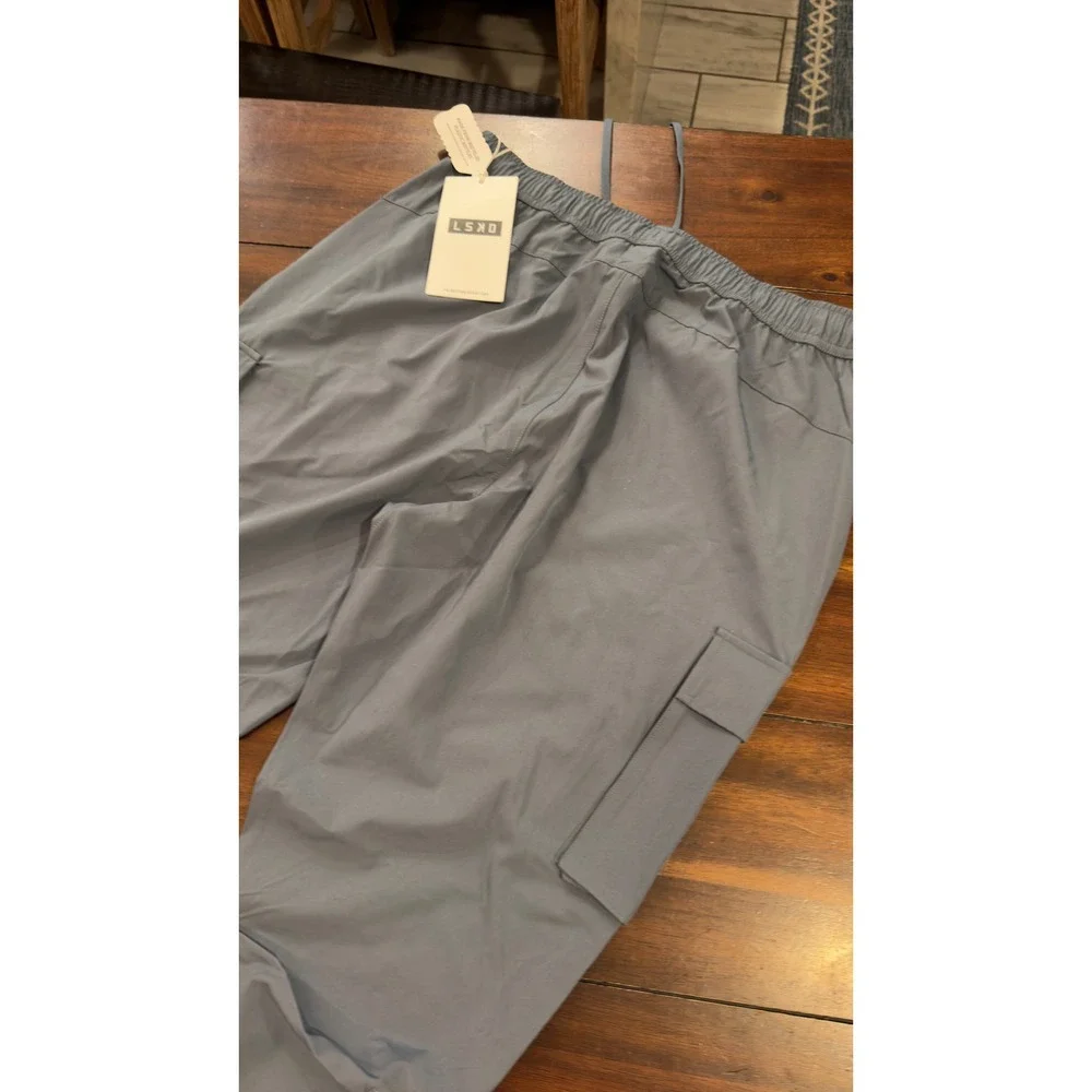 LSKD Energy Stretch Performance Cargo Joggers Storm Blue XL MAPT0002T New